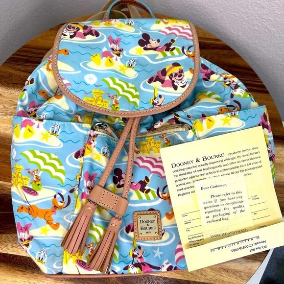 Dooney & Bourke For Disney Handbags - Disney x Dooney and Bourke “Day at the Beach Mickey and Friends” Backpack